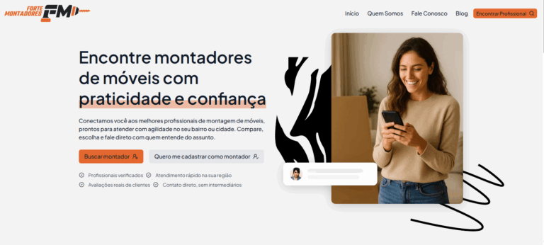 Vale a pena contratar um montador pelo site Forte Montadores?